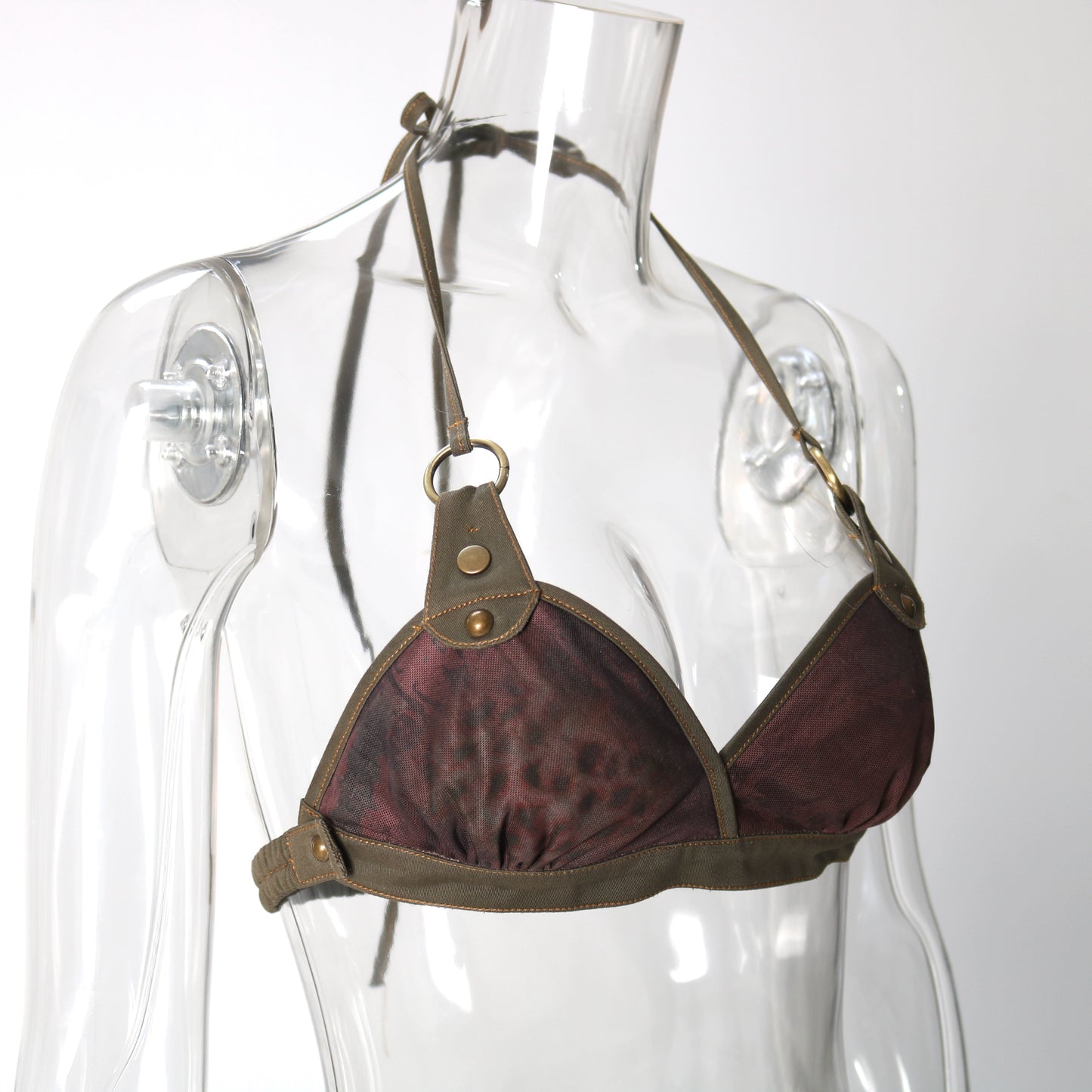 Abito con orlo a strati in maglia elastica