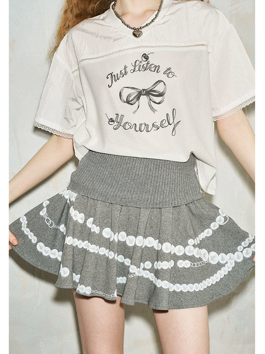 Bow Cherry Print T-Shirt