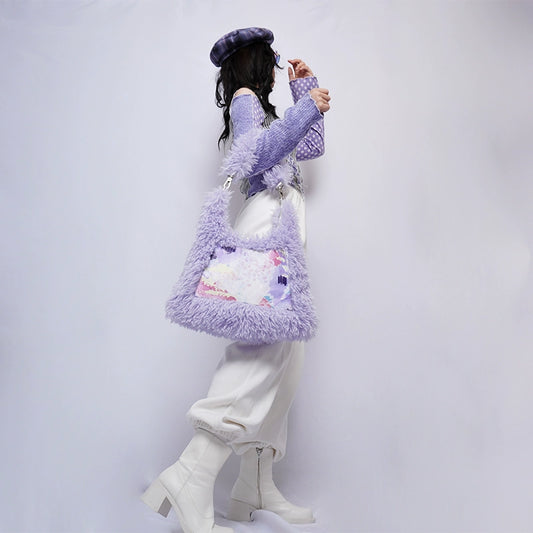 Plush Graffiti Crossbody