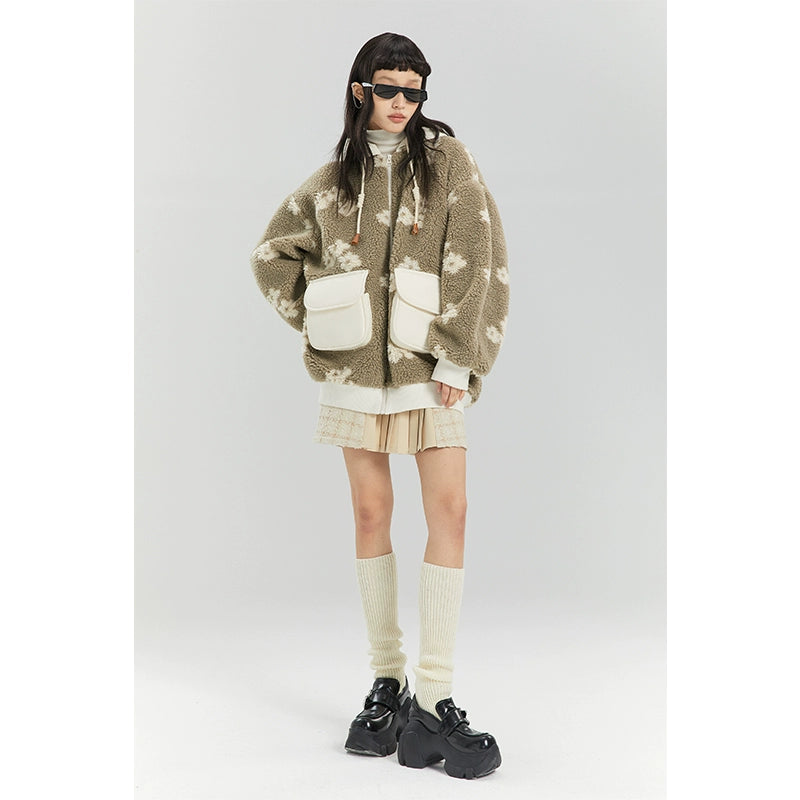 غلاف السحابة -معطف الكاكي الصوفي