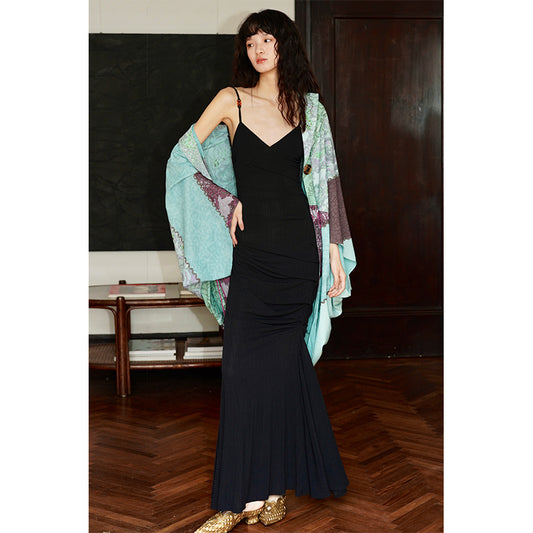 Elegant Noir Fish Tail Dress