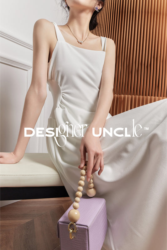 Retro Waist Closing French Dress