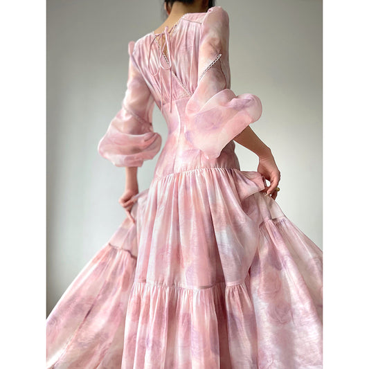 Floral Mist Tea Dress