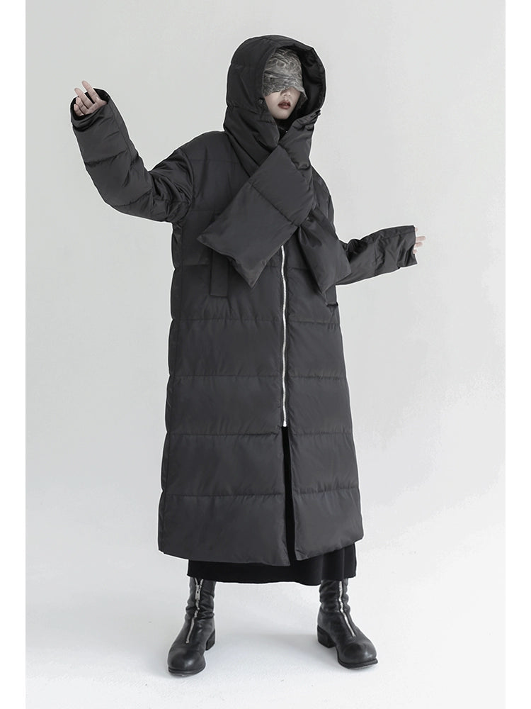 سترة وشاح سوداء سوداء