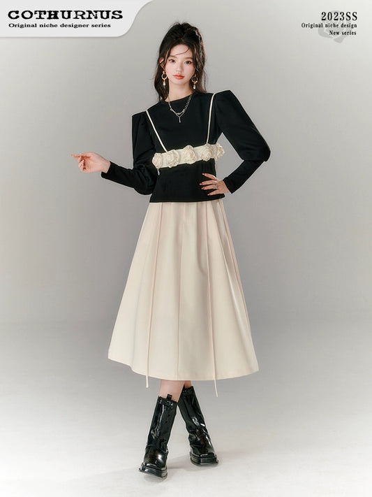 Jupe à deux vêtements de style célébrité