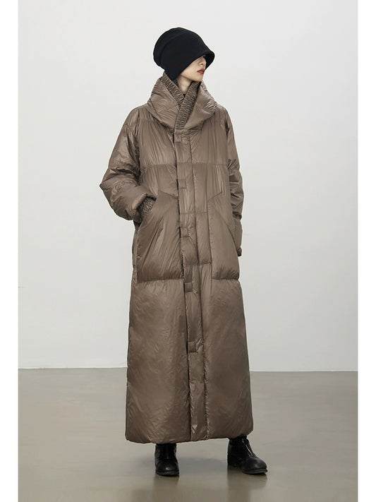 ستر مقنع أبيض فضفاض