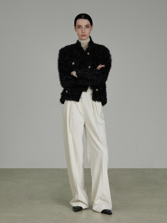 Pelliccia corta lucida