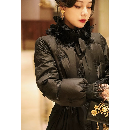 Marina Sicilian Mid-Length Down Jacket