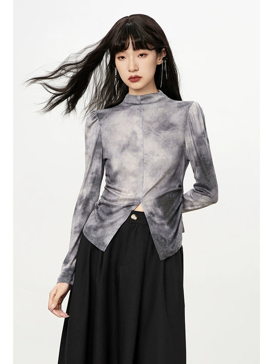 Chemise de base du cou rond