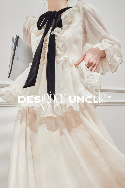 Blue Floral Holiday Dress