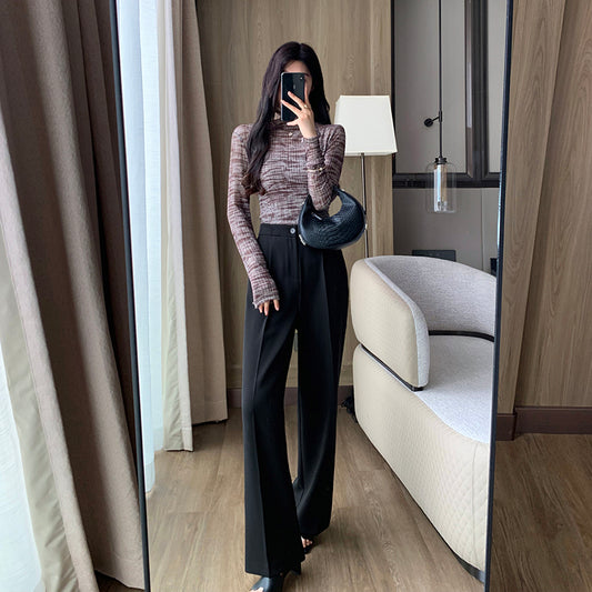 Black Wide Pants Jumpsuit