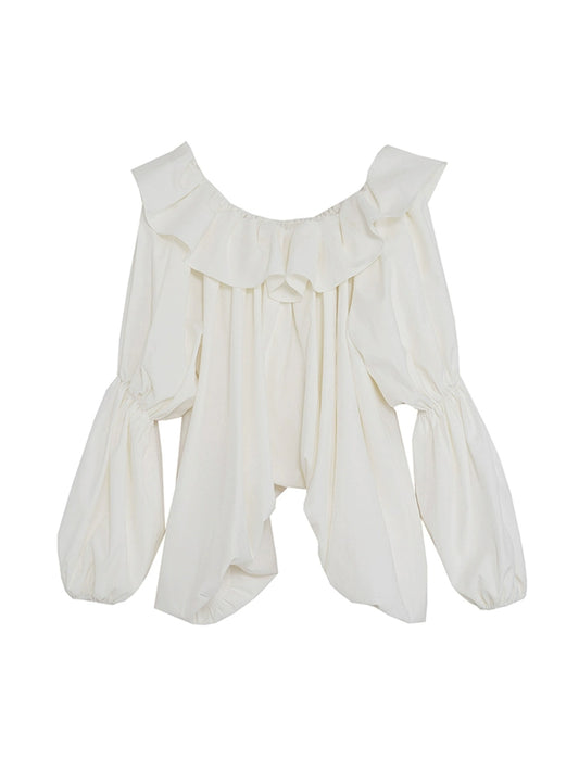 어깨 상단에서 랜턴 슬리브