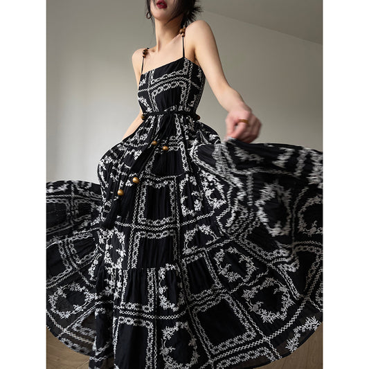 Retro Lace Resort Dress