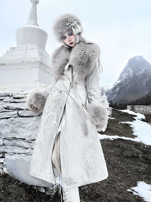 Snowy Country Eco Fox Fur Wrap