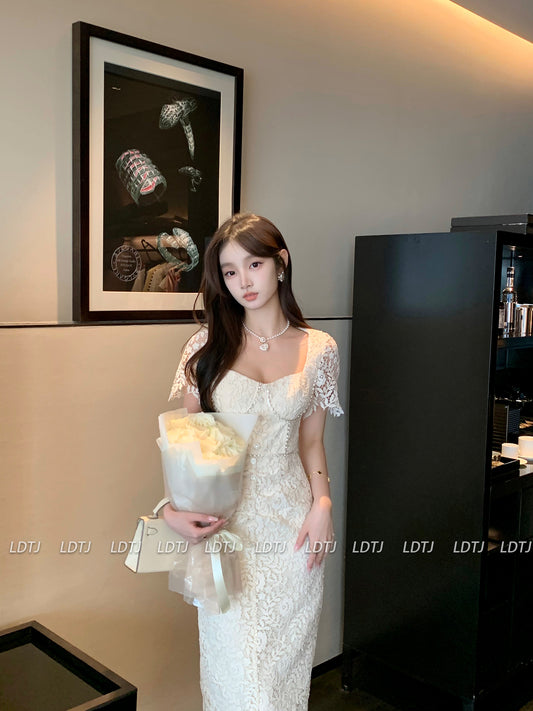 Celeb French Drill Dress