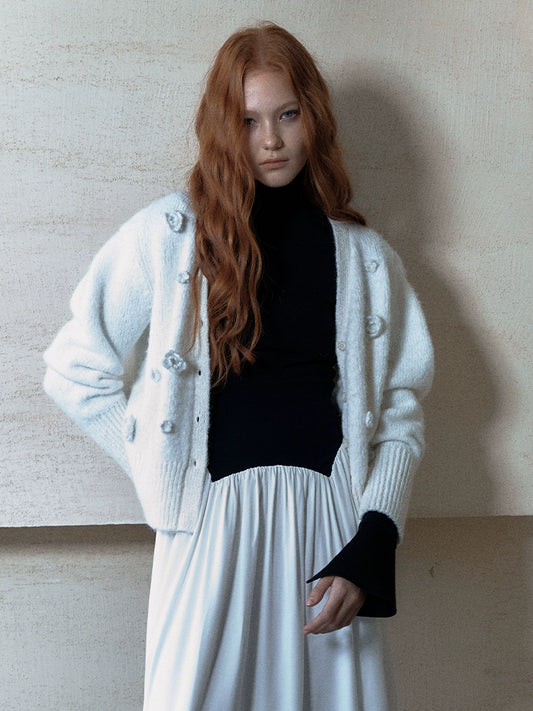 Handmade Vine Flower Cardigan