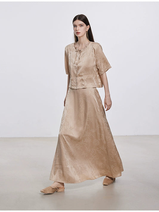 مجموعة أزياء جاكارد الصيفية