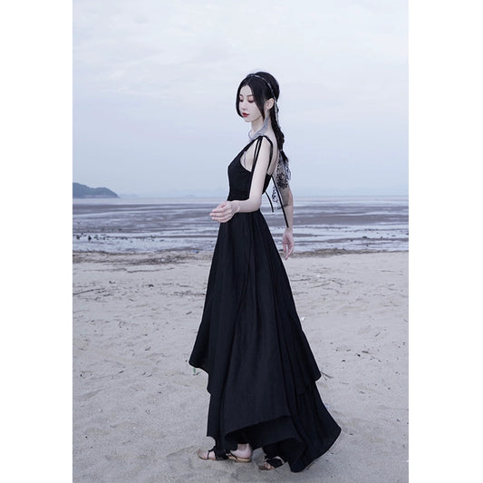 Vestido de cintura sin mangas de verano