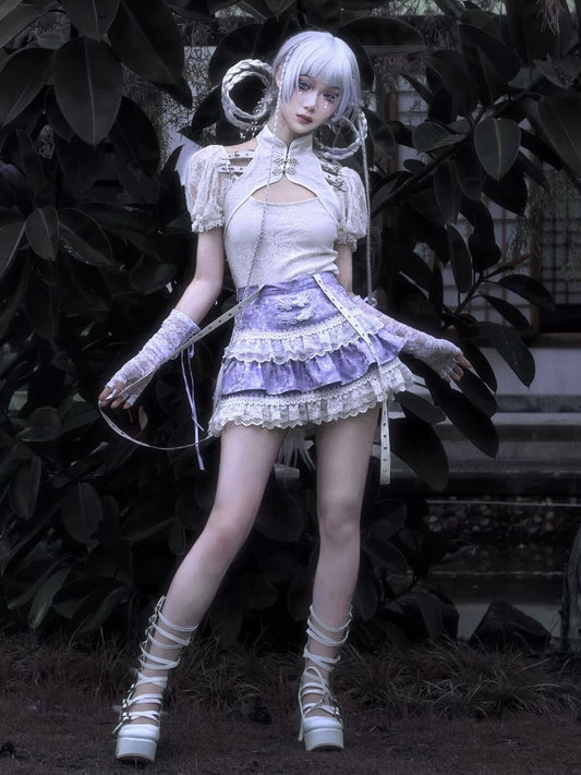 Divine Redemption Double Layer Lace Top