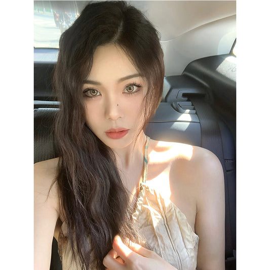 Retro Print Pleated Dress