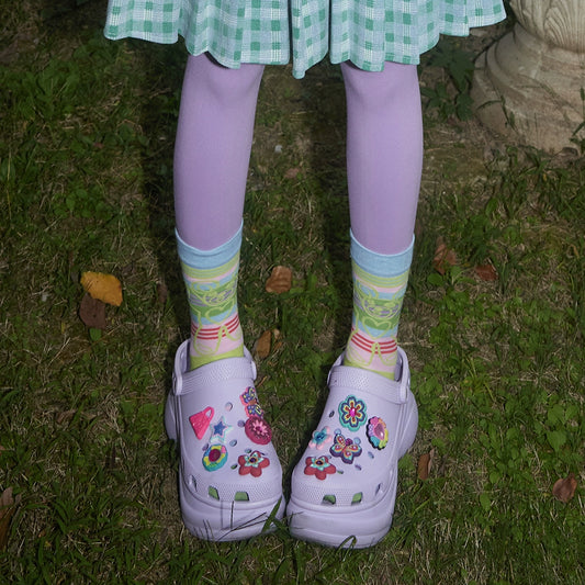 Rainbow Stripe Cotton Socks