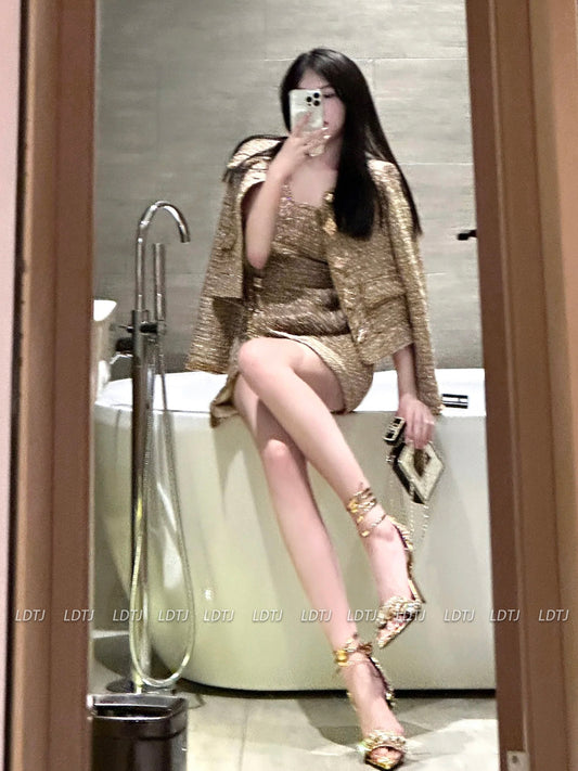 Crystal Heel Sandals