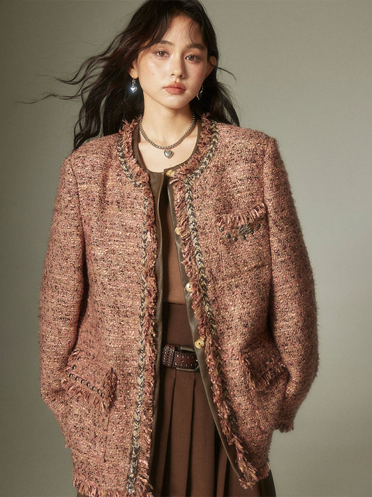 طبقة مزدوجة الطبقة -معطف العطر الرابط