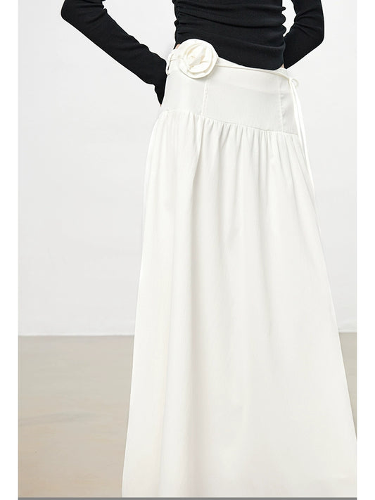 Robe longue de taille haute taille