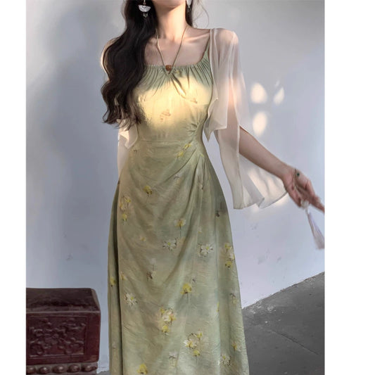 showa xianxia 인쇄 드레스