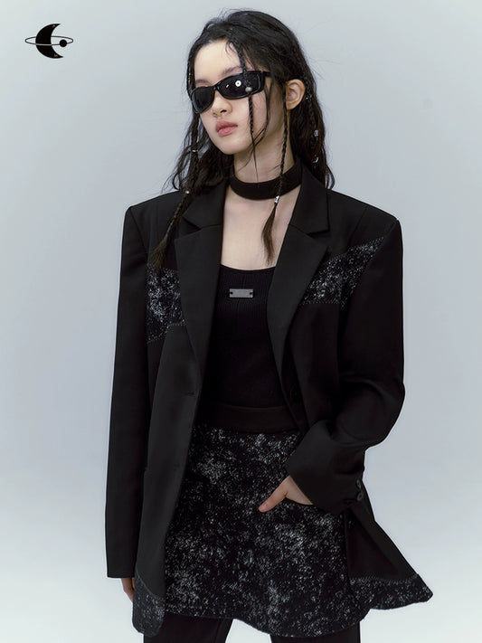 Jacquard Patchwork Suit