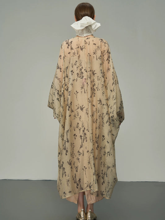 대형 실루엣, 배트 카디건, 선 보호 정장, 느슨한 피팅