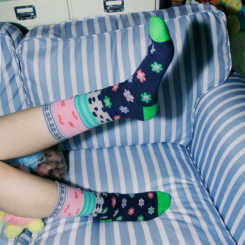 Colorful Leopard Dot Socks