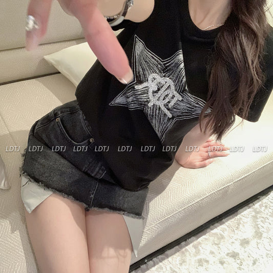 Sparkle Half Skirt Tee