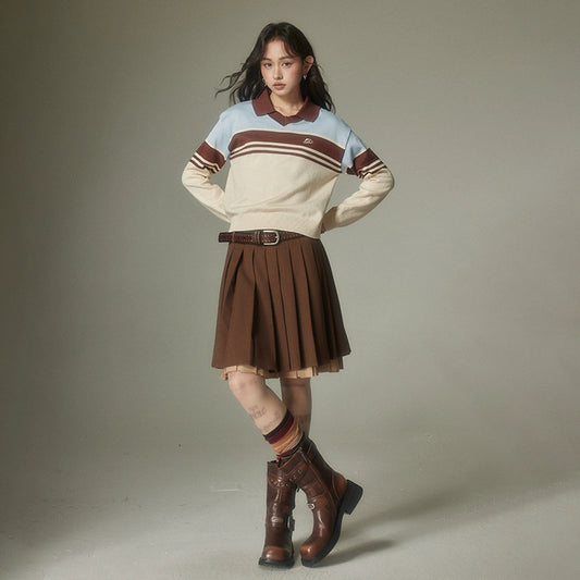 أكاديمية رقيقة متماسكة -أعلى شريط رقبة بولو