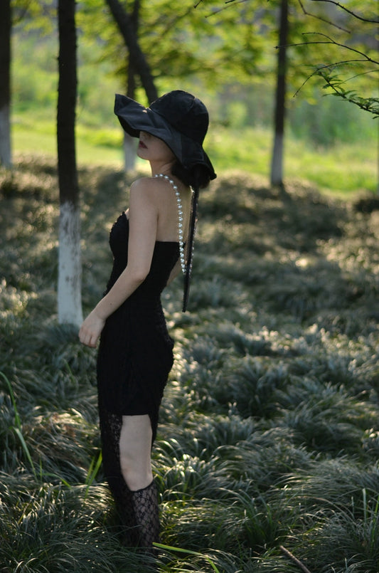 불규칙한 밑단, 레이스 드레스, 봄과 여름을위한 새로운 스타일, 섹시하고 슬리밍