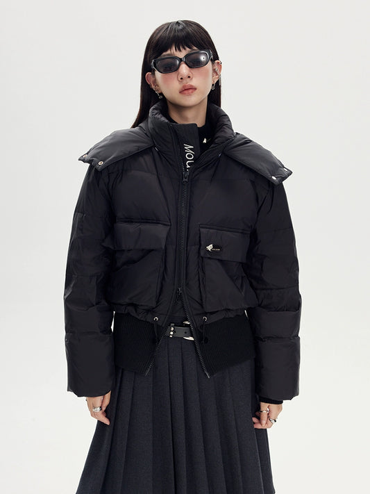 شكل الخبز -معطف قصير على وجه الطراز