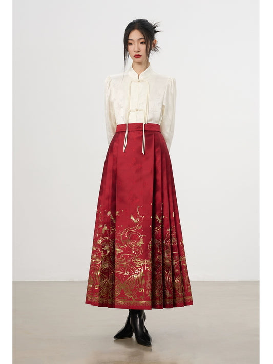 الحصان وجه الحصان الصيني الأحمر