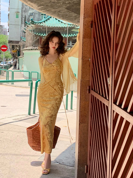 Summer's Versatile Yellow Cardigan: Batshirt Chic