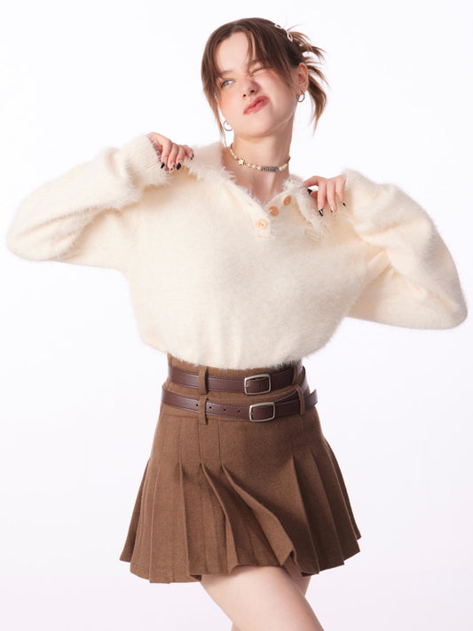 Soft Glutinous Milk Series Tassel Sweater - Autumn/Winter