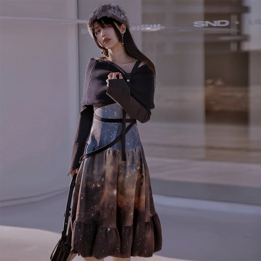 Starry Lace Spring Dress