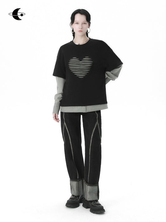 Spring Split High Waist Jeans