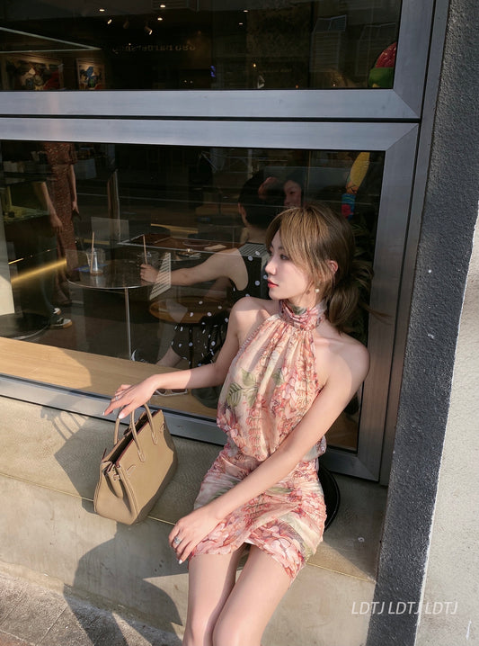 Celeb Chiffon Hip Dress