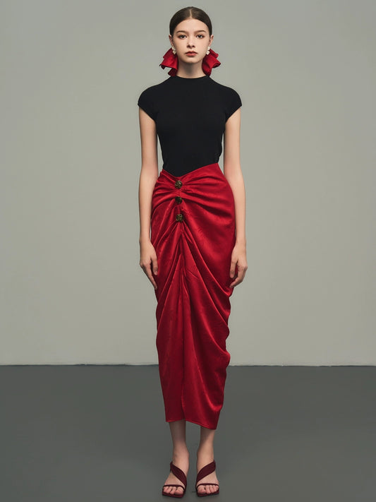 3-রঙের নিটওয়্যার শীর্ষ