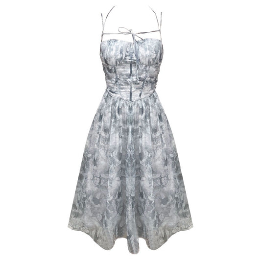 오간자 주름 요정 드레스