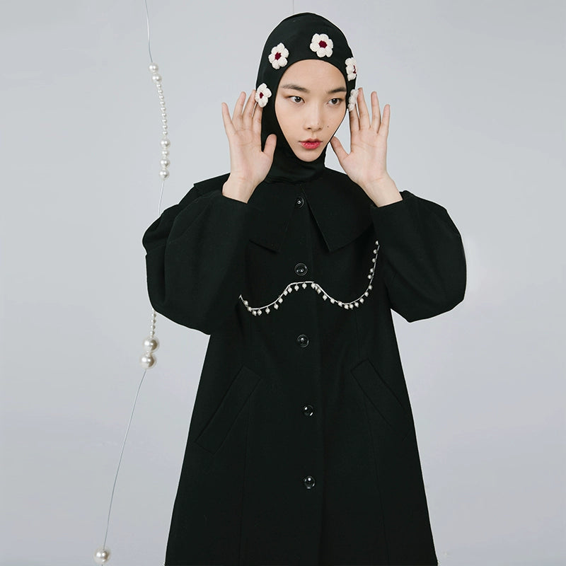 لؤلؤة الدانتيل -معطف الفقاعة الفقاعة