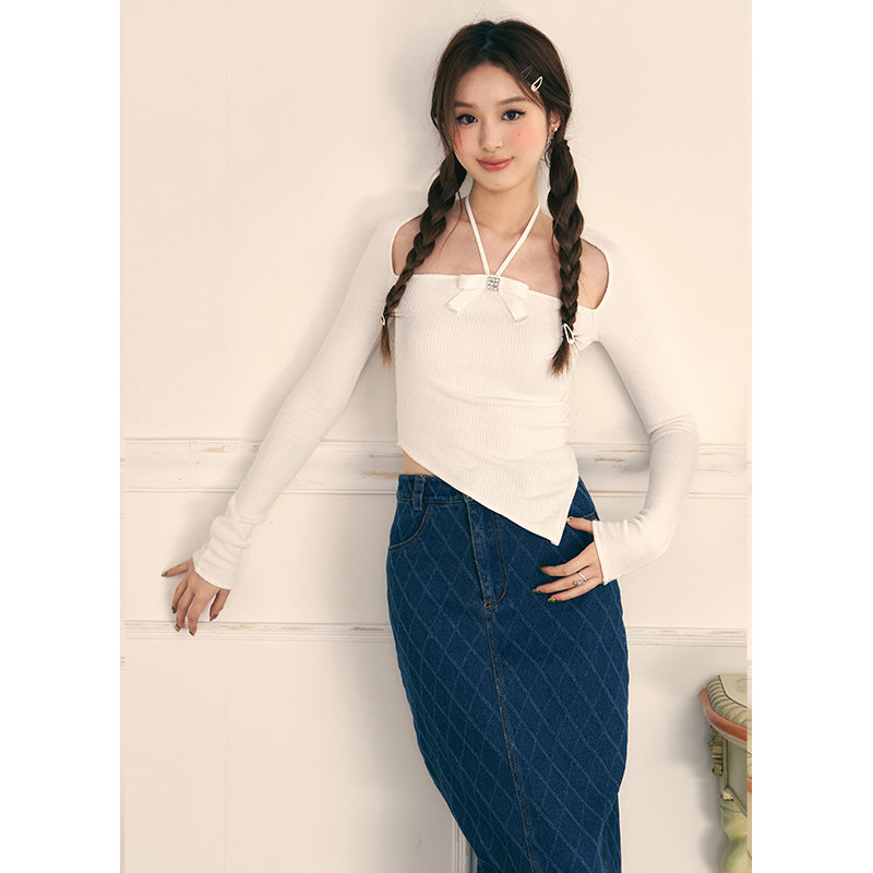 Diamond Denim Dress -Stylish skirt – Serendute