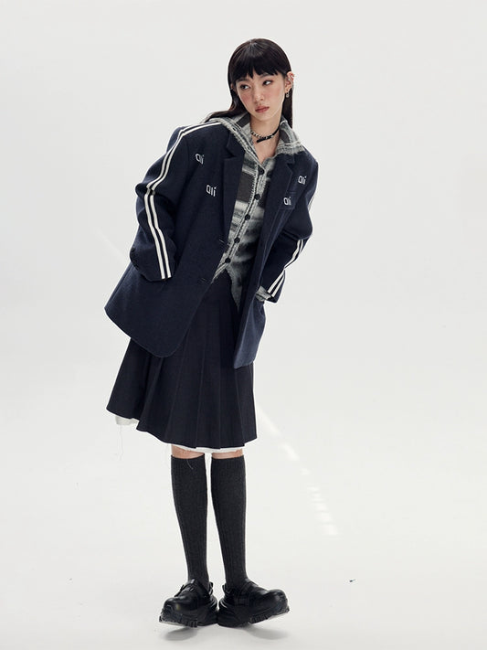 آلة القلب -معطف صوف حزام