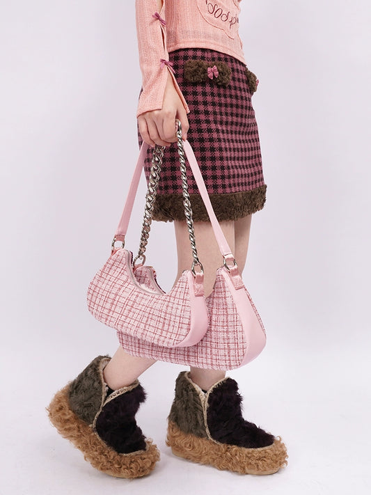 Vintage Leather Spicy Underarm Bag