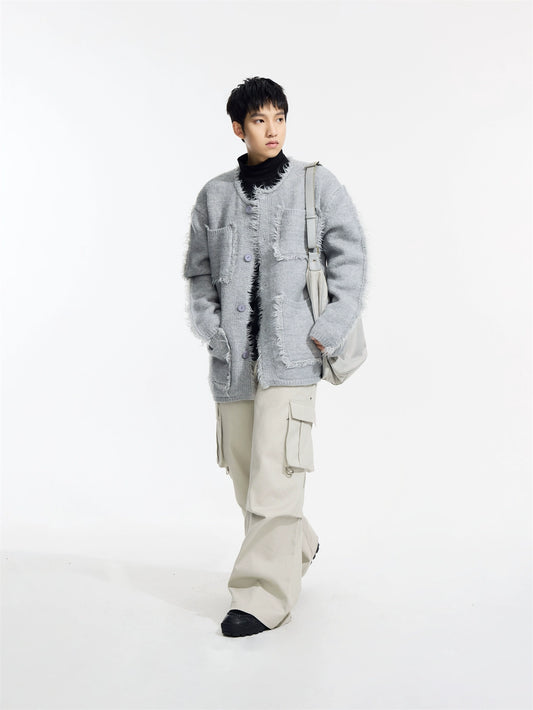 Invierno cuatro bolsillos - abrigo suéter