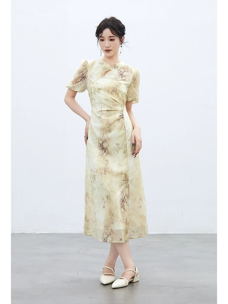 여름 짧은 중국 드레스